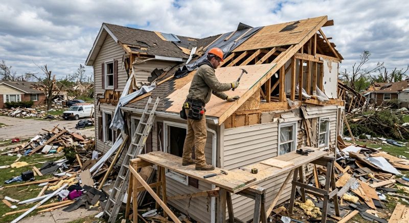 Storm Damaged Roof Repair Service